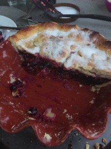 Doughly, heavy blueberry pie crust. Obviously I needed to be tutored by the Pie Master