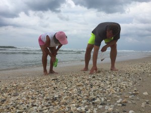 My mom Wilma and my husband Nick wanted to find some sea glass!