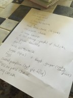 Make a list and check it twice.